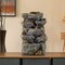 Gardenised Cascading Electric Powered 8-Tier Rock Water Fountain with LED Lights 18.5" QI004632 - alternate 3